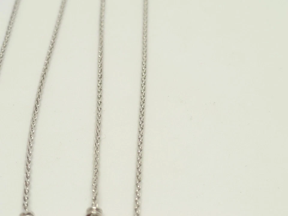 Collana oro bianco 18 kt 750 perle 8 mm diamanti 1,05 ct -827/VE- - Immagine 4 di 4