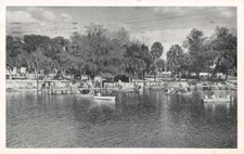 Palmetto Florida Jet Trailer Park Harbor Vintage Postcard AA39322