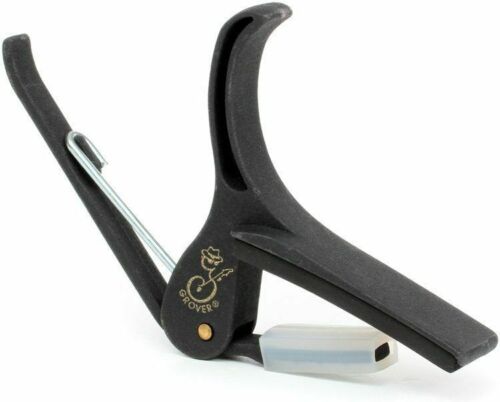 GROVER ULTRA Off-set Acoustic Guitar Capo Black GRO750BK - Picture 1 of 2