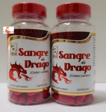 2 Sangre De Drago Dragon's Blood Tree Sap Pills Wound Healing Support Treatment 