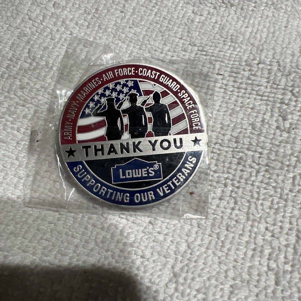 LOWE'S VETERANS DAY LIMITED EDITION PINNEWSUPPORTING OUR VETERANS