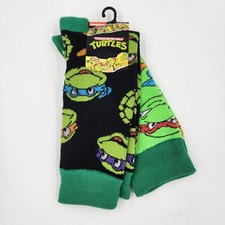 2 Pair Teenage Ninja Turtles Crew Socks, Men's Shoe 8-12, Gift, Nickelodeon, S9
