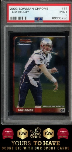 2003 Bowman Chrome #14 Tom Brady PSA 9