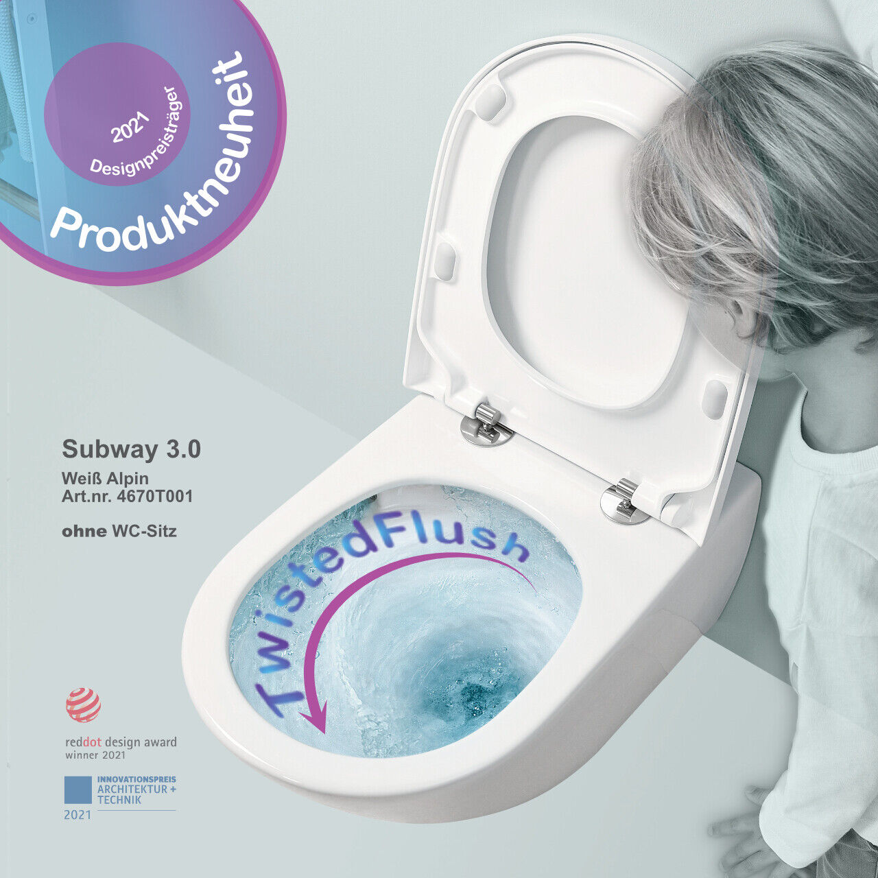 Neu Villeroy Boch Subway 3.0 Tiefspül-WC mit TwistFlush Weiß 