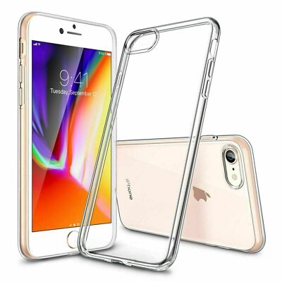Für iPhone 7 Hülle Stoßfest Kristallklar Weich Silikon Gel Bumper Cover Slim