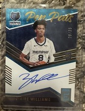 2021-22 Donruss Elite Pen Pals Ziaire Williams Rookie Auto #28/35 Nets