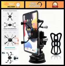 Universal Car Tablet Mount with Suction Cup Base for 6" Tablets - Vehicle Holder