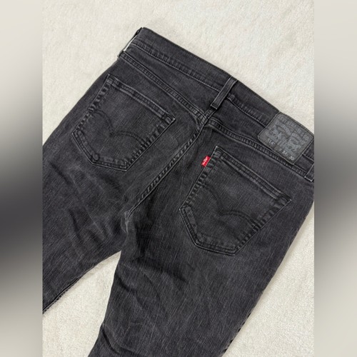 Jeansy męskie Levi's 514 Straight Black Acid Wash 34x30 Red Tab Levi Grunge Y2K - Zdjęcie 5 z 5