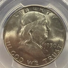 1950-D 50C PCGS MS64  FRANKLIN HALF DOLLAR 90%. SILVER 032820
