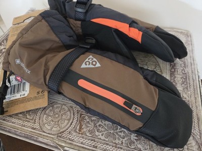 New Nike ACG Gloves Gore Tex Therma-Fit ADV Split Mitten Brown