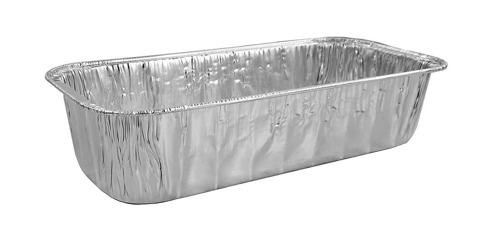 PACTOGO 3 lb. Disposable Aluminum Foil Loaf Bread Baking Cooking Pan 10.75" x...