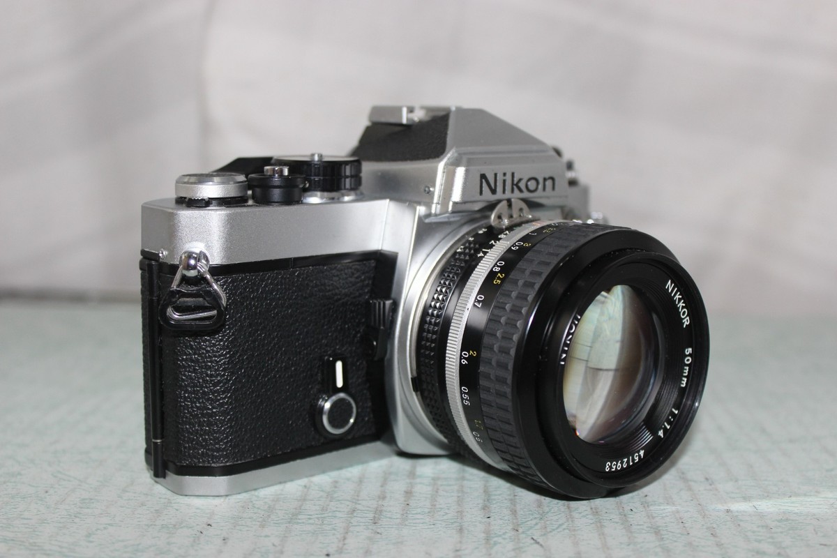 Exc 4] Nikon FE SLR 35mm Film Camera w/ Ai Nikkor 50mm f/1.4 Lens