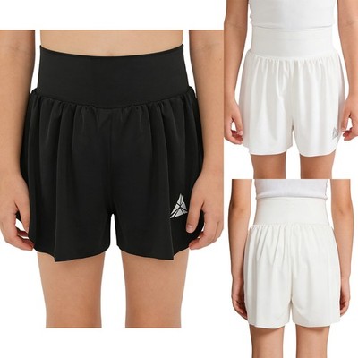 Girls Costume Performance Athletic Shorts Trousers Quick-drying Daily Wear Yoga