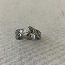 Size 6.5 Stainless Steel Angel Wing Ring for ...