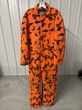 Vintage Walls Hunting Coveralls Mens N Orange Duck Camo Blizzard Pruf Insulated