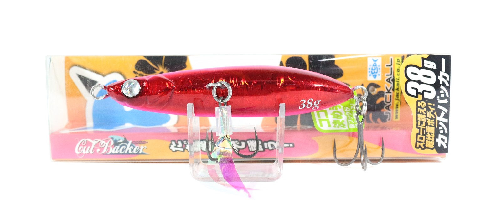 Jackall Metal Jig Cut Backer 38 grams Red Pink (9425)