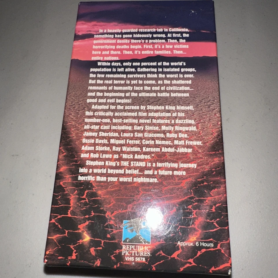The Stand, Stephen King VHS (1994) 4 tapes, Box set - Image 3 of 4