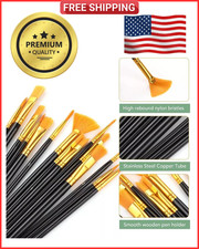 Best Model Miniature Paint Brushes Small Detail Art Paint Brush with Set 15 Pcs