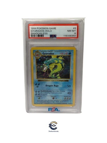 New ListingPSA 8 Shadowless Gyarados Holo 1999 Base Set #6 Pokémon NM-MT