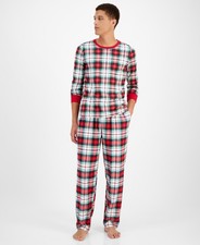 Holiday Lane Men's Plaid Cotton Matching Family Pajamas Set Multi Size 2XL 2376