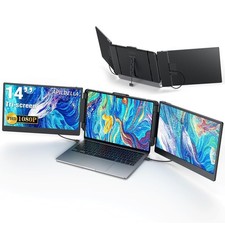 14    Triple Laptop Screen Extender, 1080P FHD Portable Dual Monitor