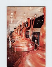Postcard Kettles in Miller High Life Brewhouse Milwaukee Wisconsin USA