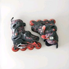 Roller Derby Boy's Trac Star Adjustable Roller Skates, Blades 12-2:Red & Black Roller Derby Boy's Trac Star Adjustable Roller Skates, Blades 12-2:Red & Black - Image 1