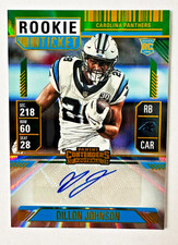 2024 Panini Contenders Dillon Johnson AUTO RC GREEN Laser Panthers Rookie Ticket