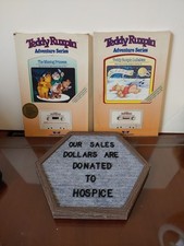 LOT 2 Teddy Ruxpin Adventure Series 1985 Book Tape Missing Princess, Lullabies D