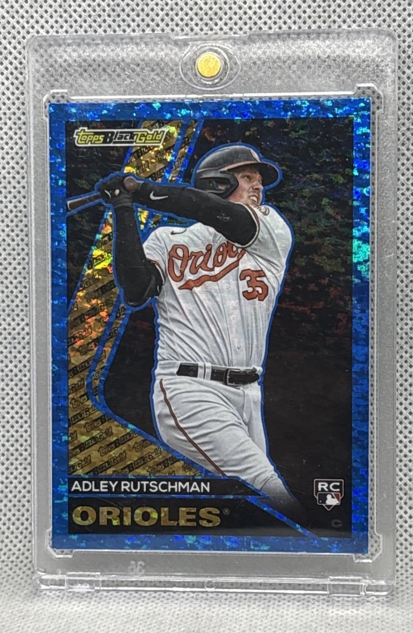 2023 Topps Update Black Gold Rookie Adley Rutschman RC Blue #BG-1