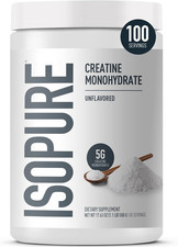 Isopure 100 % pura creatina monohidrato en polvo, sin azúcar, sin sabor