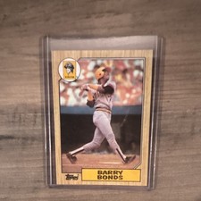 Barry Bonds Rookie Card 1987 Topps #320 Pittsburgh Pirates Baseball Card. rookie card picture