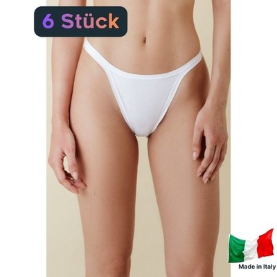 6er Pack Damen Tanga Slips Unterhosen Panty Unterwäsche Frauen Größe S