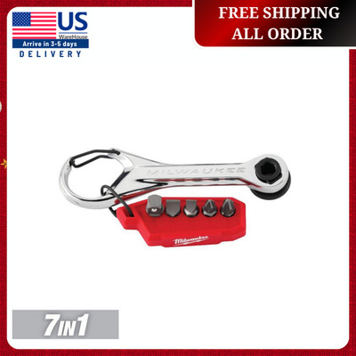 Milwaukee 48-22-2950 Milwaukee Tool 7-in-1 Multi-Bit Mini Ratchet