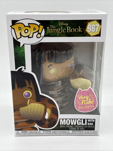 Funko Pop! Disney Jungle Book Mowgli with Kaa #987 – Very Neko Exclusive – New