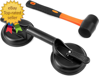 Floor Gap Fixer Tool for Laminate Floor Gap Repair with 11.8 Inch Plastic Mallet