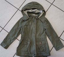 Topolino Mädchen Jacke Gr. 116 khaki Übergangsjacke Frühling Herbst Kapuze