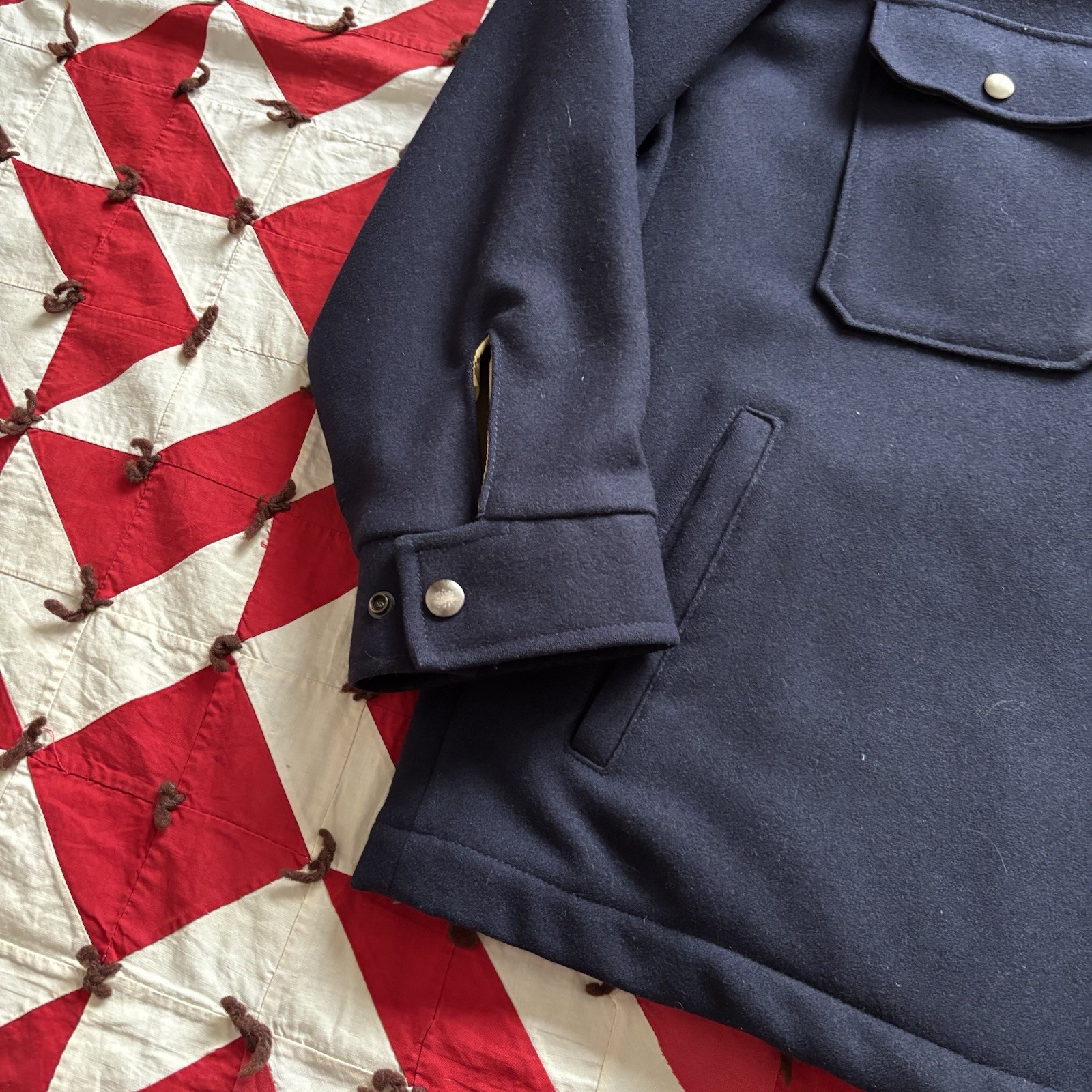 Vintage Pendleton Wool Snap Front Jacket Corduroy… - image 2