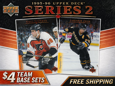 $4 - 1995-96 Upper Deck Hockey Series 2 - Base Team Sets - FREE SHIPPING