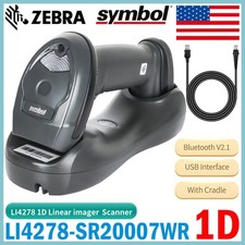 Symbol LI4278-SR20007WR Linear Imager USB Barcode Scanner Bluetooth V2.1 Cradle