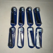 Lot of 8 Oral-B iO Ultimate Clean Replacement Brush Head Black and White