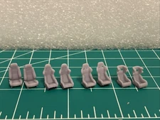 1/64 Scale Racing Seats Pack Of 4 Pairs For Hotwheels Diecast Custom Build