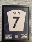Son Heung-min Tottenham Hotspur FC Signed Soccer Jersey Framed Display