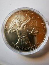 Liberia 5 Dollars 2000 XXVII Olympiade in Sydney, Mit Zert. 