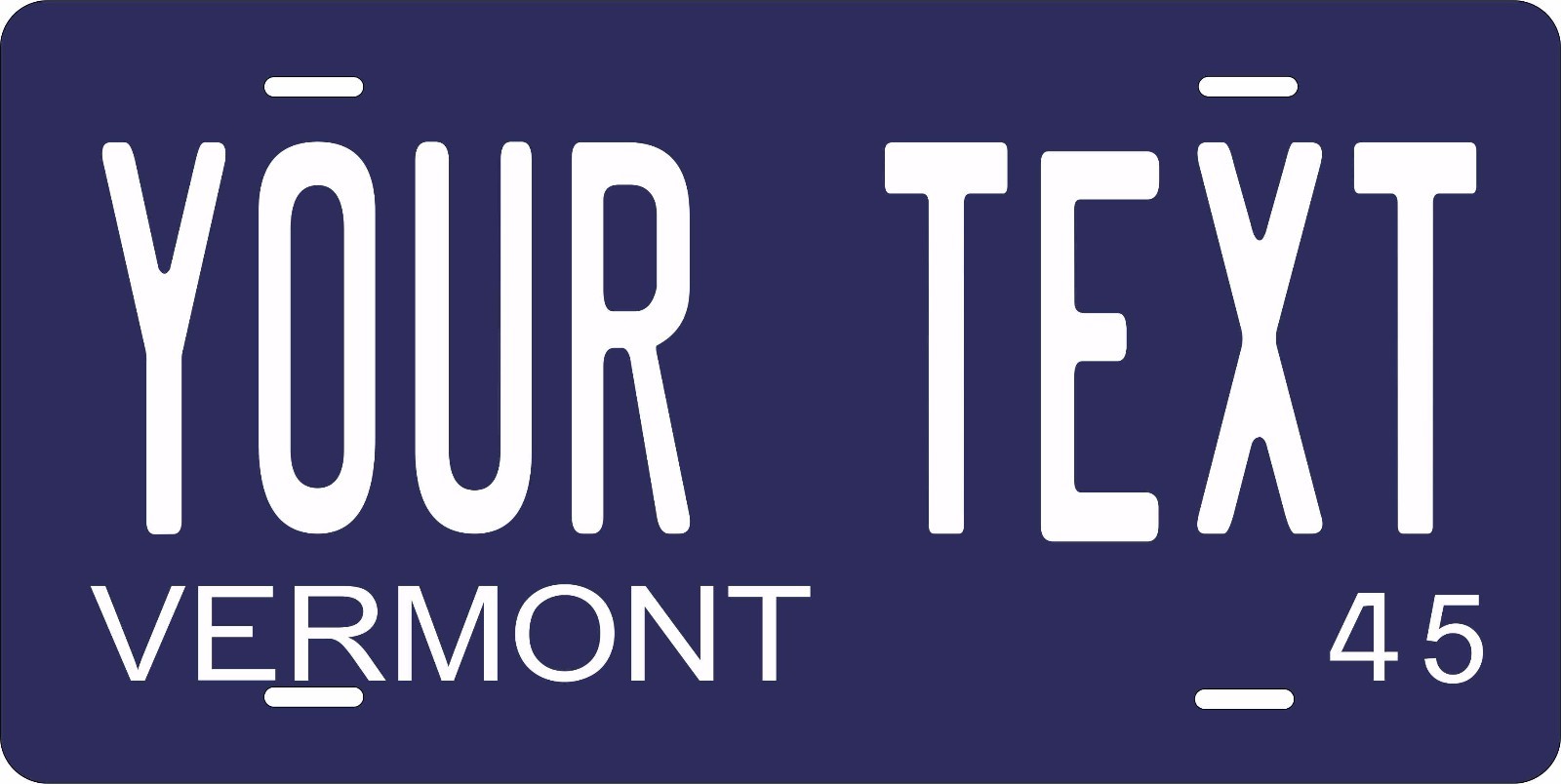 Vermont 1945 License Plate Personalized Custom Auto Bike Motorcycle Moped Tag