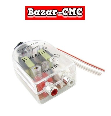Broco Convertitore Stereo Rca,Auto Car RCA stereo Uscita altoparlante high a convertitore di livello basso con funzione di ritardo