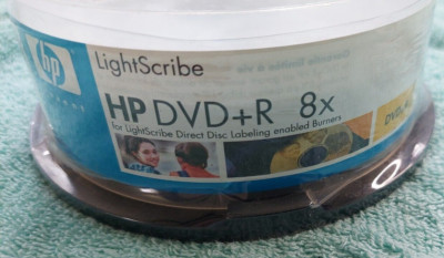 HP LightScribe 8x 4.7 GB 120 Min DVD+R Recordable 15 Pack Discs New | eBay