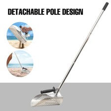 Metal Detector Sand Scoop Stainless Steel Metal Detecting Hunting Scoop New