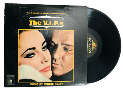 THE V.I.P.S ORIGINAL SOUNDTRACK LP RECORD MIKLOS ROZSA ELIZABETH TAYLOR BURTON