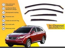 Wind Deflectors In Channel For Lexus Rx 2007-2015 4-pcs Sun Visors Rain Guard Wind Deflectors In Channel For Lexus Rx 2007-2015 4-pcs Sun Visors Rain Guard